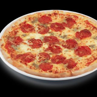Pizza Quattro Formaggi & Salam Picant Ø32cm