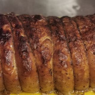 Pizza con porchetta Mega 