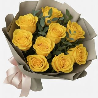 Buchet 7 Trandafiri galbeni 