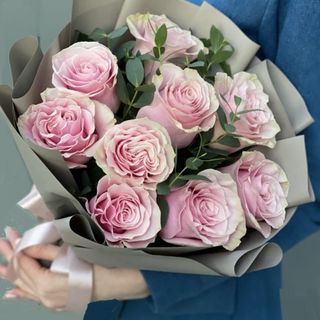 Buchet 7 Trandafiri Roz deschis, pink