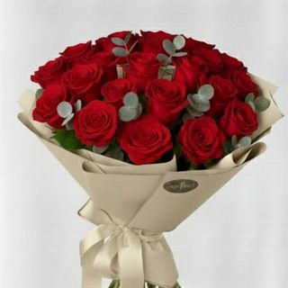 Buchet 25 trandafiri roși 