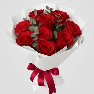 Buchet 9 trandafiri roși!