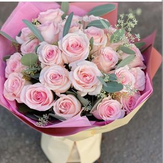 Buchet 21 trandafiri Pink mondial