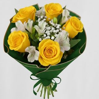 Buchet trandafiri astromelia GL