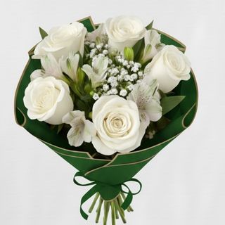 Buchet trandafiri astromelia vite