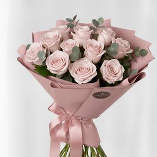 Buchet 11 trandafiri Pink mondial