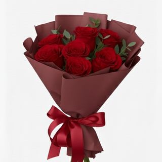 Buchet 7 trandafiri roși