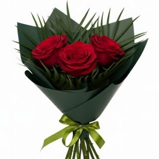 Buchet 3 trandafiri roșii