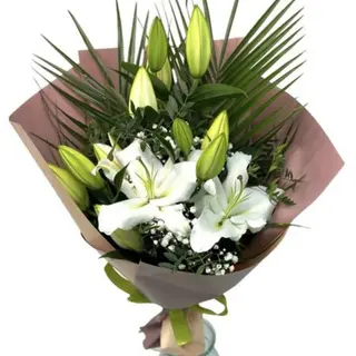 Buchet 3 crini imperiali albi