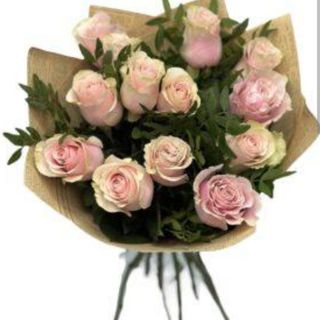 Buchet 15 trandafiri pink