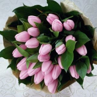 Buchet 19 lalele pink