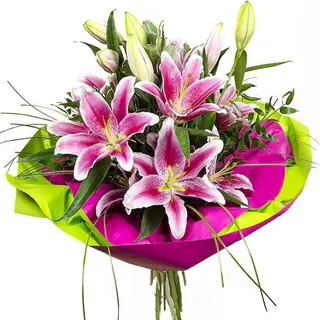 Buchet 3 crini imperiali pink