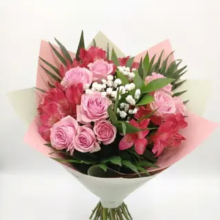Buchet Pink minirosa asstro