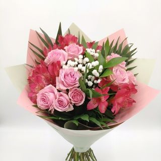 Buchet Pink minirosa asstro