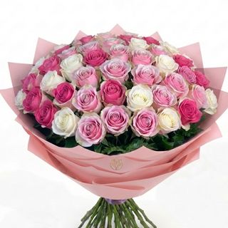 Buchet 31 trandafiri Pink mondial, Floyd, vihite