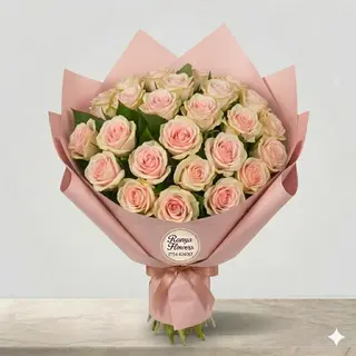 Buchet 21 trandafiri pink mondial