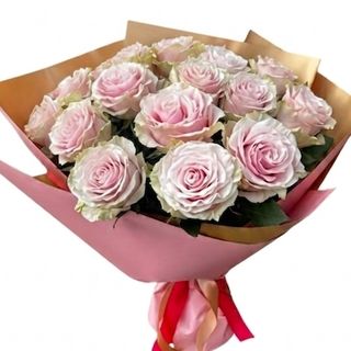 Buchet 11 trandafiri Pink mondial 