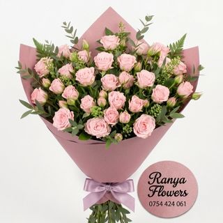 Buchet 7 miniroze Pink mondial