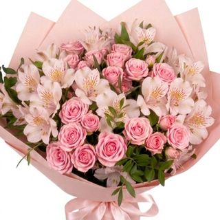 Buchet double minirosa pinkastro