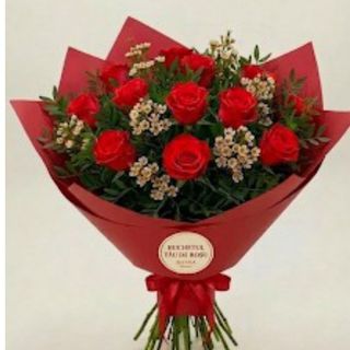 Buchet 11 trandafiri roși waxflovers