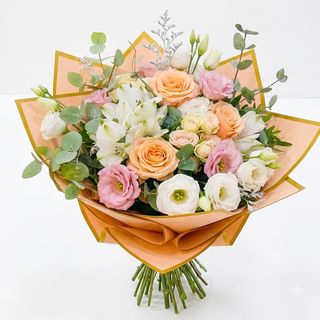 Buchet opal eustoma