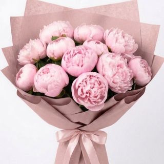 Buchet 11 bujori roz