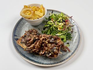 Ciabatta cu julienne din carne de vitel