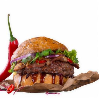 BBQ Spicy Beef Burger