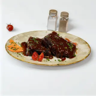 Costite de porc cu sos barbeque