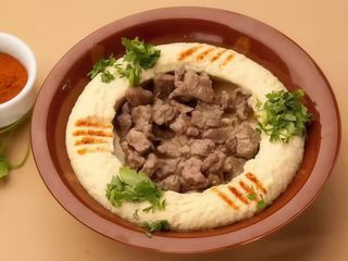 Hommous cu carne