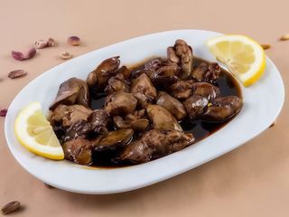 Ficatei de pui cu sos de rodii