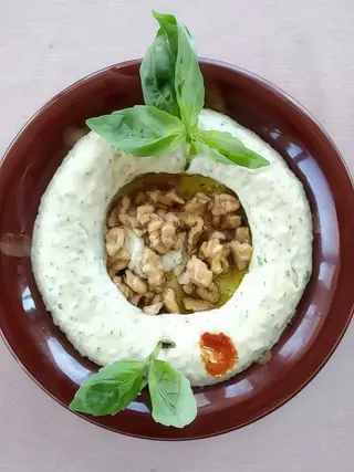 Hommous pesto