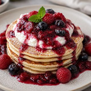 Pancakes cu ricotta 200g
