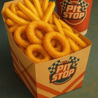 Inele de calamar plus cartofi