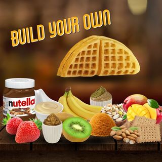 WAFFLE CU TOPPINGURI LA ALEGERE