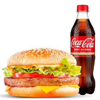 COMBO BURGER DE PUI + COCA COLA - 500ML