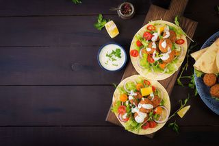 Falafel la farfurie