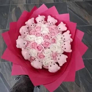 Buchet 35 trandafiri roz