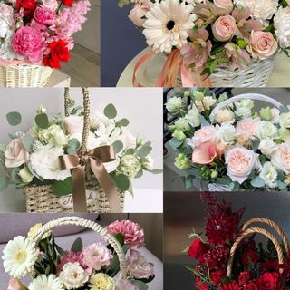 Coș Floral SURPRIZĂ – Alegerea perfectă pentru ea