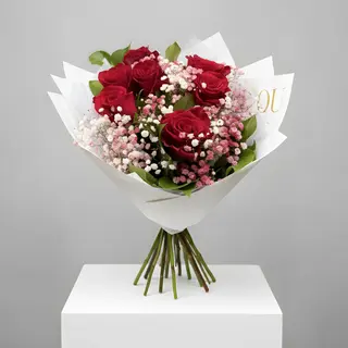 Buchet 7 Trandafiri – Gând romantic