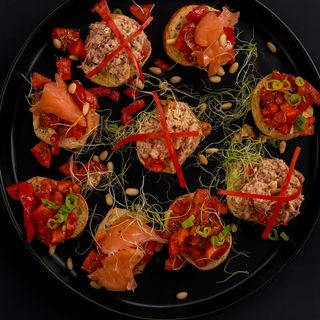 Bruschete Mixte pe Ciabatta 300 Gr.