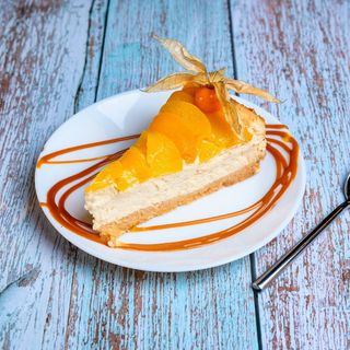 Cheesecake peach