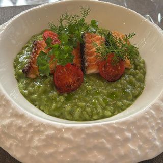 Risotto Verde al Salmone
