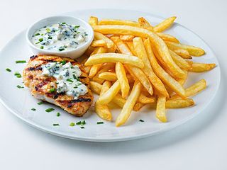 Piept de pui cu sos gorgonzola