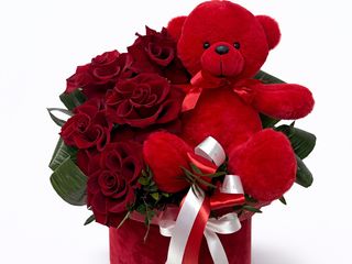 Cutie ROSIE Trandafiri si Urs