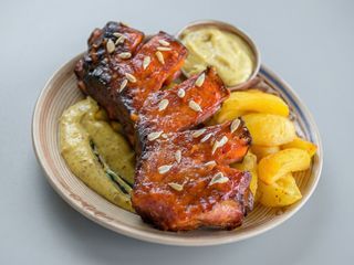 Coaste de porc la cuptor cu sos Dijon (ambalaj inclus)