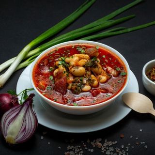 Ciorba de Fasole cu Afumatura 400 Gr. 