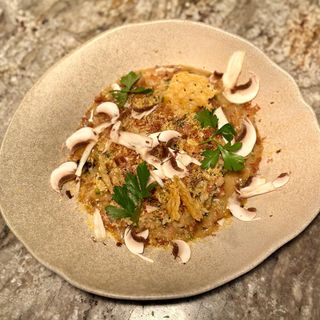 Risotto alla carbonara cu mix ciuperci pădure