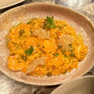 RISOTTO cremos cu CREVEȚI și arome de usturoi