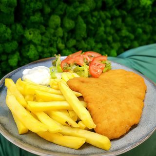 Meniu șnițel de pui 